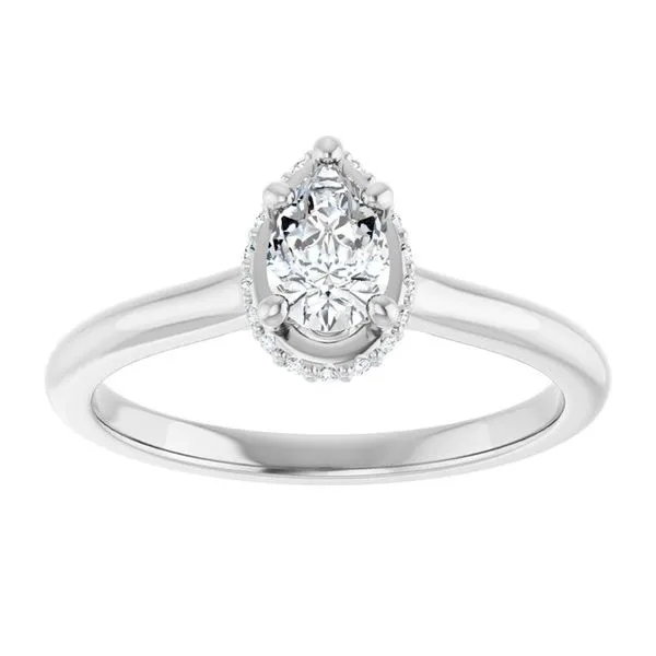 Hidden Halo-Style Engagement Ring Image 3 JF Jones Jewelers Rochester, NY