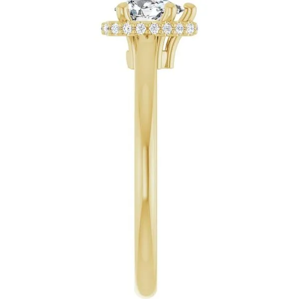 Hidden Halo-Style Engagement Ring Image 4 Futer Bros Jewelers York, PA