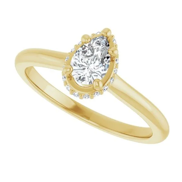 Hidden Halo-Style Engagement Ring Image 5 The Jewelry Source El Segundo, CA