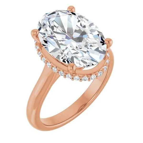 Hidden Halo-Style Engagement Ring JF Jones Jewelers Rochester, NY