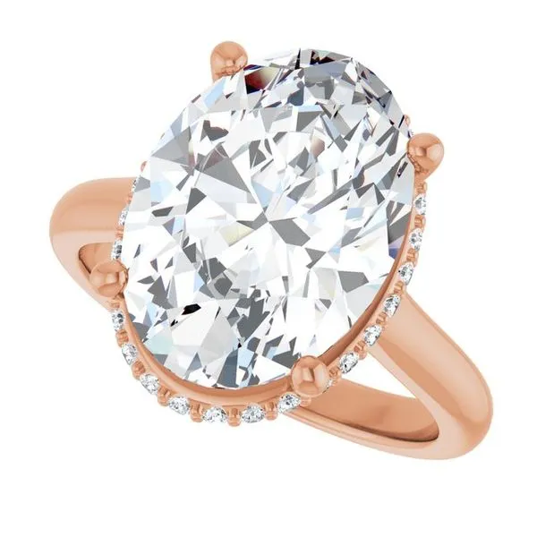 Hidden Halo-Style Engagement Ring Image 5 J. West Jewelers Round Rock, TX