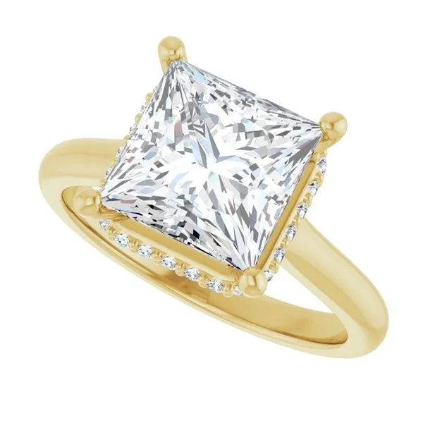 Hidden Halo-Style Engagement Ring Image 5 J. West Jewelers Round Rock, TX