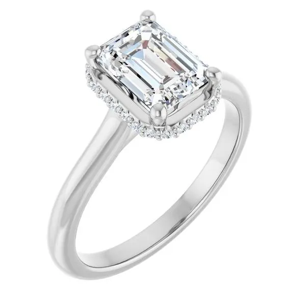 Hidden Halo-Style Engagement Ring Futer Bros Jewelers York, PA
