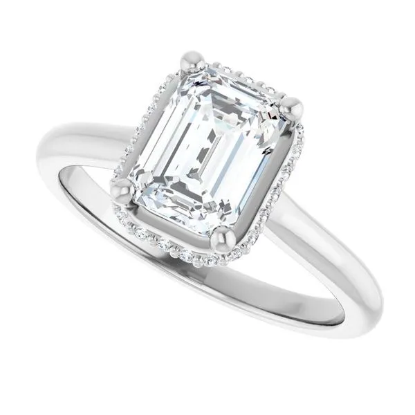 Hidden Halo-Style Engagement Ring Image 5 Don's Jewelry & Design Washington, IA