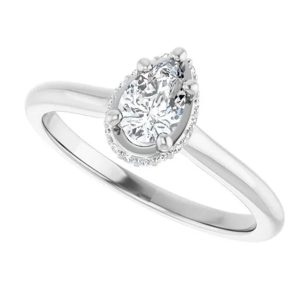 Hidden Halo-Style Engagement Ring Image 5 Don's Jewelry & Design Washington, IA