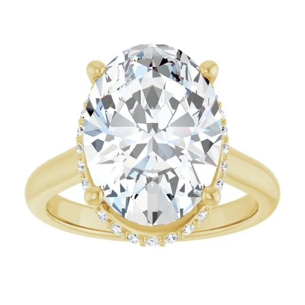 Hidden Halo-Style Engagement Ring Image 3 Vulcan's Forge LLC KANSAS CITY, MO