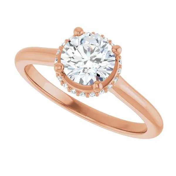 Hidden Halo-Style Engagement Ring Image 5 Vulcan's Forge LLC KANSAS CITY, MO