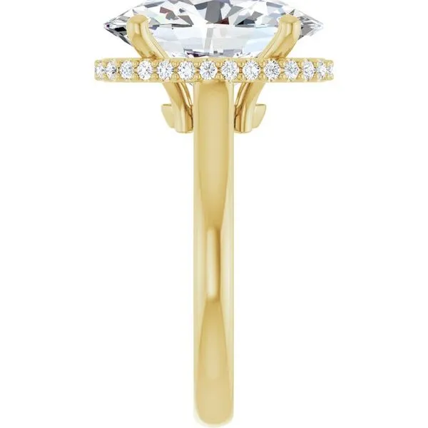 Hidden Halo-Style Engagement Ring Image 4 JF Jones Jewelers Rochester, NY