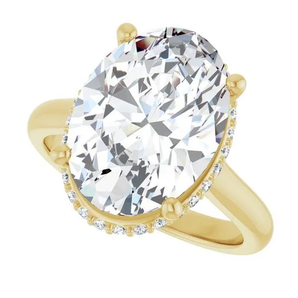 Hidden Halo-Style Engagement Ring Image 5 The Jewelry Source El Segundo, CA