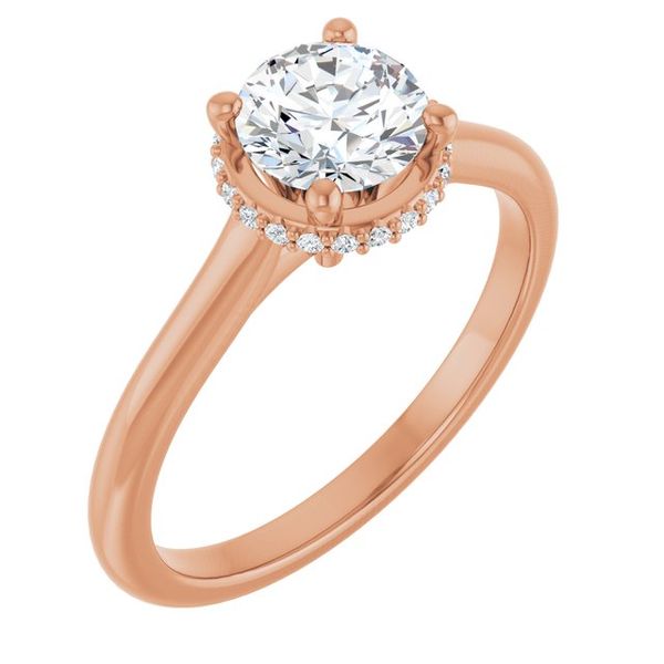 Hidden Halo-Style Engagement Ring