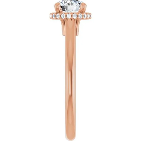 Hidden Halo-Style Engagement Ring Image 4 Hudson Valley Goldsmith New Paltz, NY