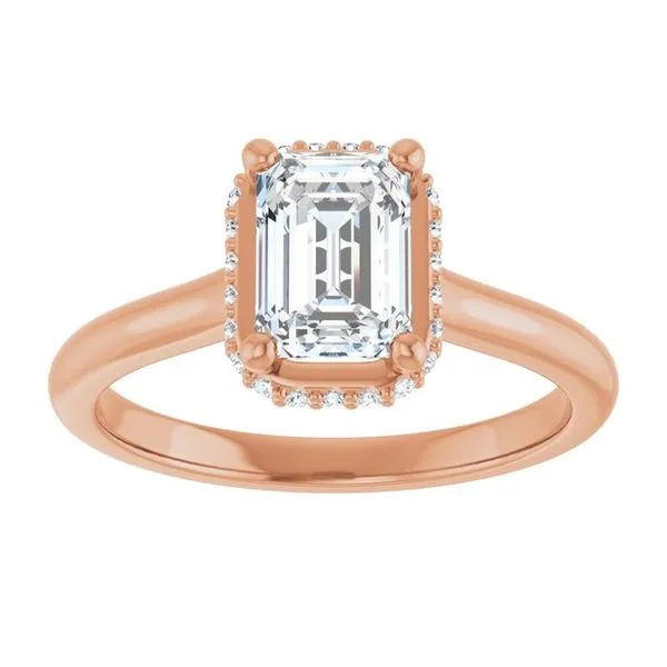 Hidden Halo-Style Engagement Ring Image 3 Austin's Fine Diamonds & Jewelry Lyndhurst, NJ