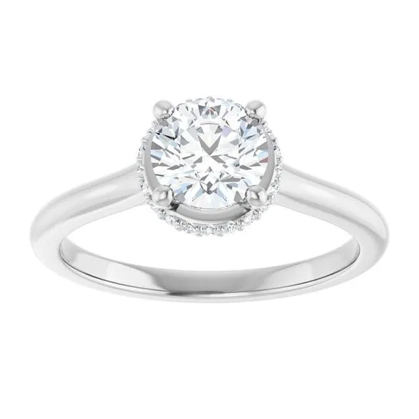 Hidden Halo-Style Engagement Ring Image 3 Natale Jewelers Sewell, NJ