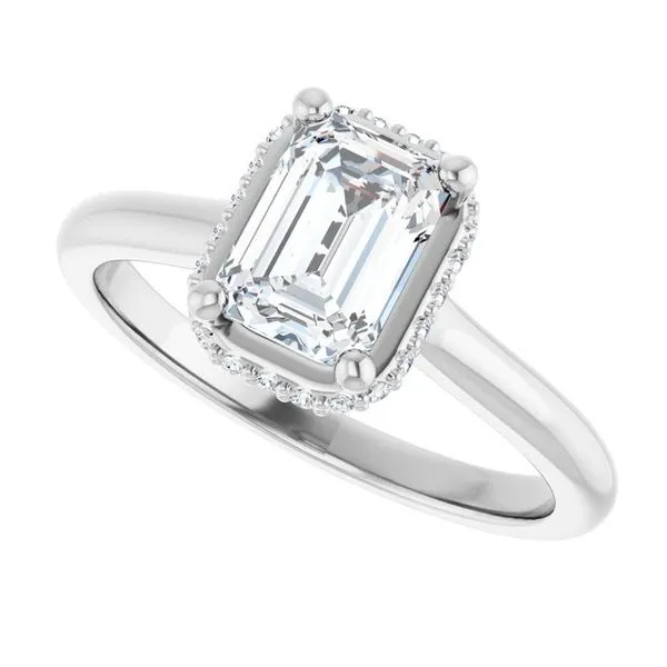 Hidden Halo-Style Engagement Ring Image 5 Vulcan's Forge LLC KANSAS CITY, MO