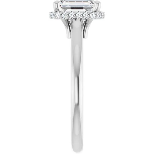 Hidden Halo-Style Engagement Ring Image 4 J. West Jewelers Round Rock, TX