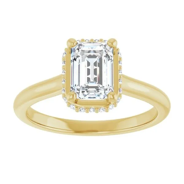 Hidden Halo-Style Engagement Ring Image 3 Morin Jewelers Southbridge, MA