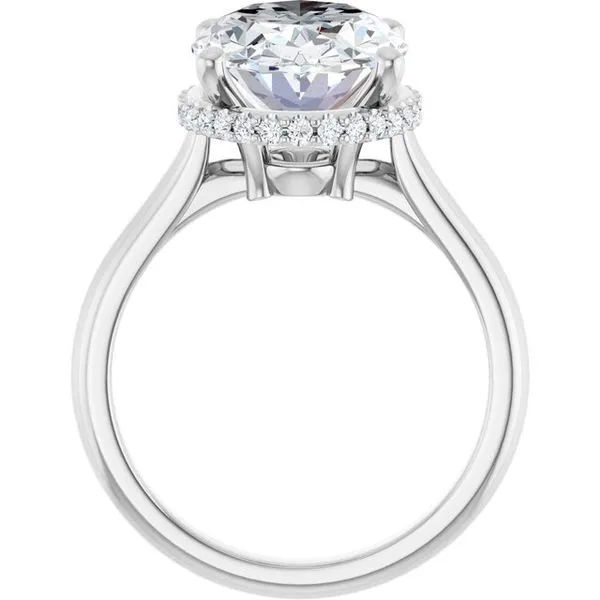 Hidden Halo-Style Engagement Ring Image 2 The Jewelry Source El Segundo, CA
