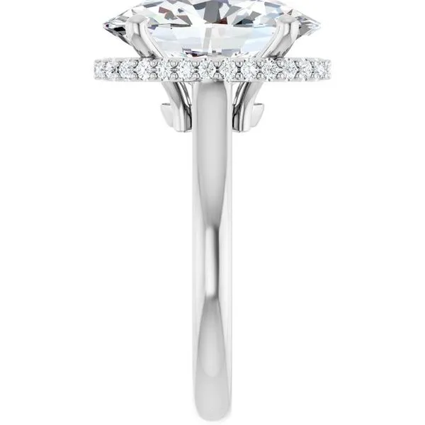 Hidden Halo-Style Engagement Ring Image 4 Collard Jewelers League City, TX