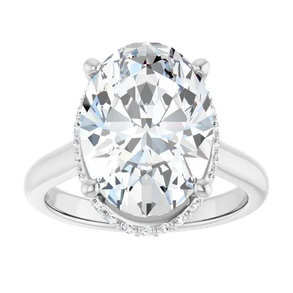 Hidden Halo-Style Engagement Ring Image 3 JF Jones Jewelers Rochester, NY