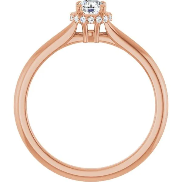 Hidden Halo-Style Engagement Ring Image 2 Hudson Valley Goldsmith New Paltz, NY