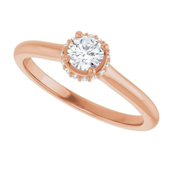 Hidden Halo-Style Engagement Ring Image 5 Don's Jewelry & Design Washington, IA