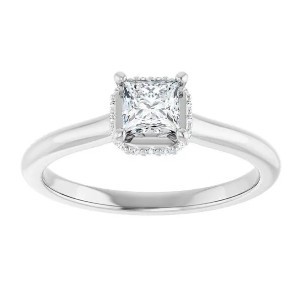 Hidden Halo-Style Engagement Ring Image 3 Ocean View Jewelers Millville, DE