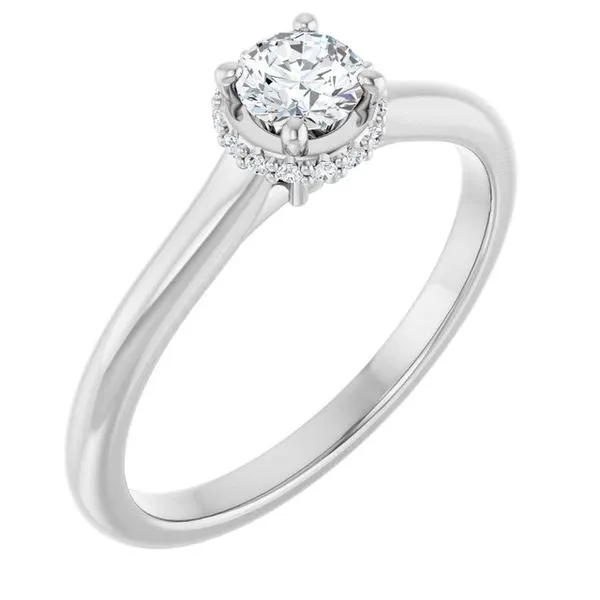 Hidden Halo-Style Engagement Ring Don's Jewelry & Design Washington, IA