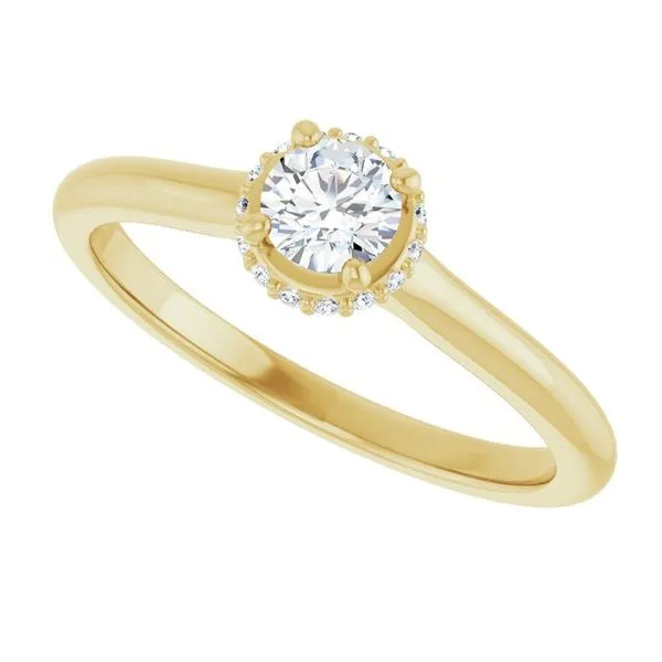 Hidden Halo-Style Engagement Ring Image 5 Ocean View Jewelers Millville, DE