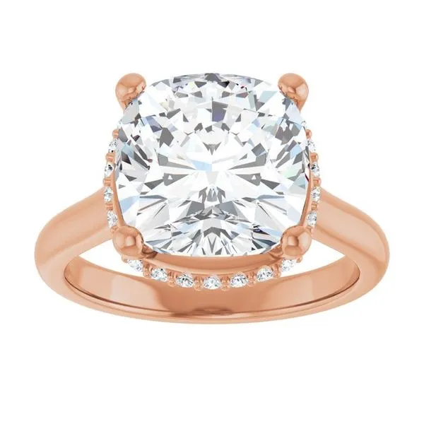 Hidden Halo-Style Engagement Ring Image 3 Ocean View Jewelers Millville, DE