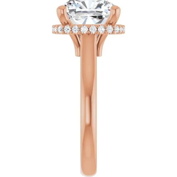 Hidden Halo-Style Engagement Ring Image 4 Ask Design Jewelers Olean, NY