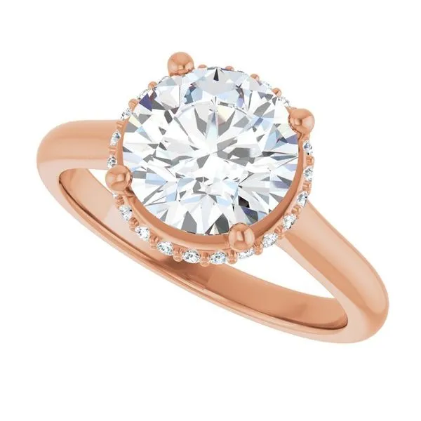 Hidden Halo-Style Engagement Ring Image 5 Don's Jewelry & Design Washington, IA