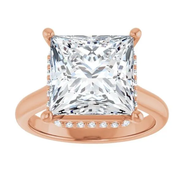 Hidden Halo-Style Engagement Ring Image 3 Ocean View Jewelers Millville, DE