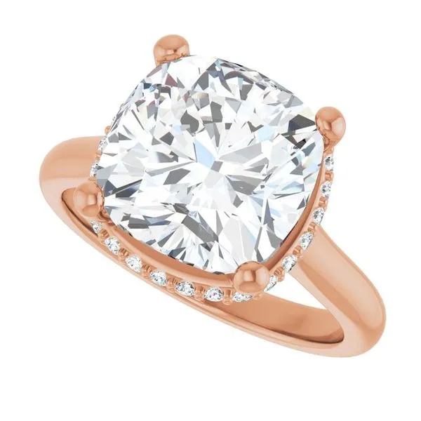 Hidden Halo-Style Engagement Ring Image 5 Futer Bros Jewelers York, PA