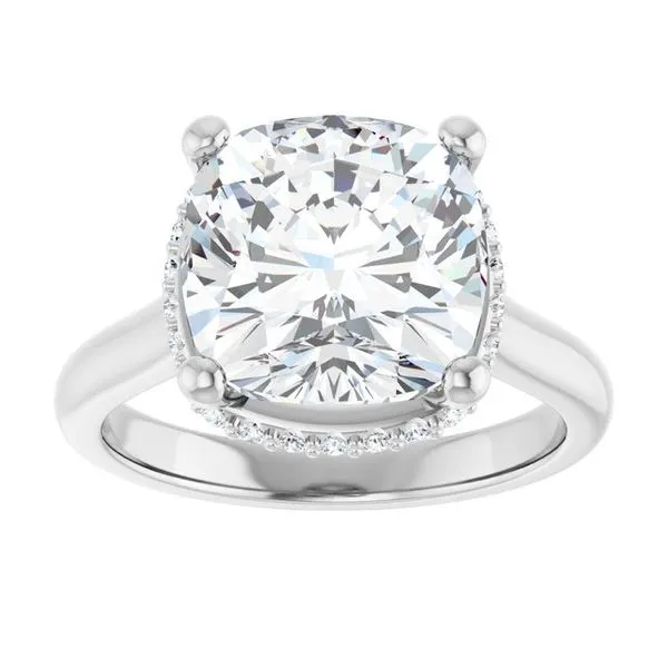 Hidden Halo-Style Engagement Ring Image 3 Austin's Fine Diamonds & Jewelry Lyndhurst, NJ