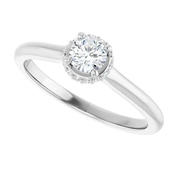 Hidden Halo-Style Engagement Ring Image 5 Shipley's Fine Jewelry Hampstead, MD