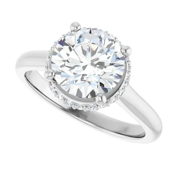Hidden Halo-Style Engagement Ring Image 5 JF Jones Jewelers Rochester, NY