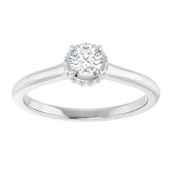 Hidden Halo-Style Engagement Ring Image 3 Futer Bros Jewelers York, PA