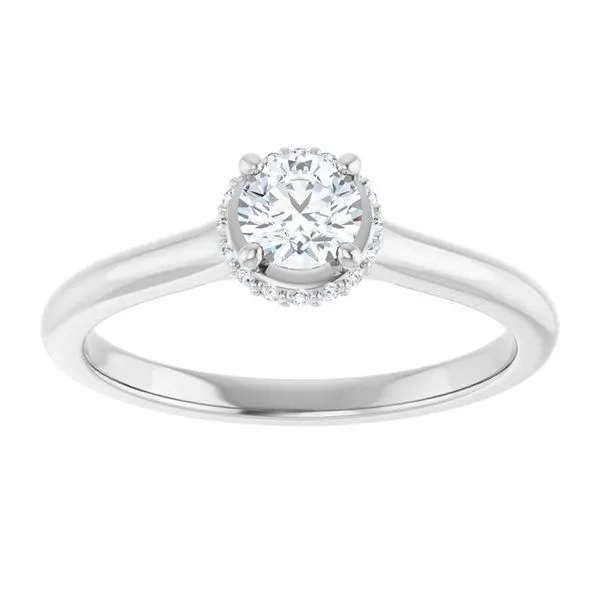 Hidden Halo-Style Engagement Ring Image 3 Vulcan's Forge LLC KANSAS CITY, MO