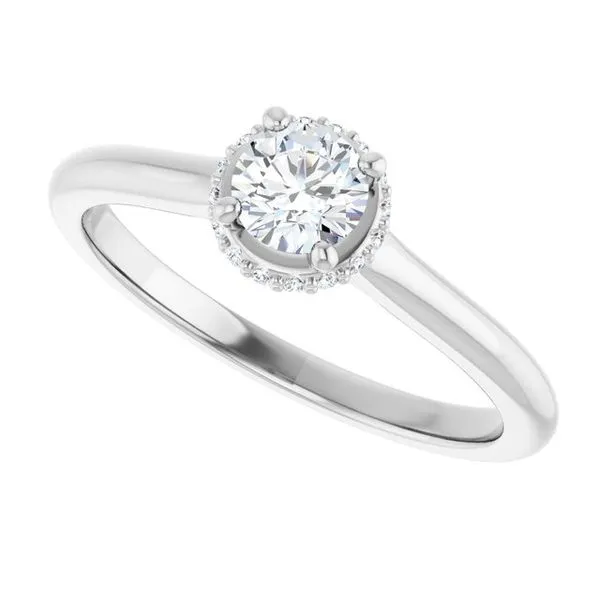 Hidden Halo-Style Engagement Ring Image 5 Shipley's Fine Jewelry Hampstead, MD