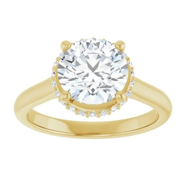 Hidden Halo-Style Engagement Ring Image 3 Redlands Jewelers Redlands, CA