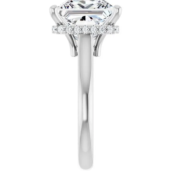 Hidden Halo-Style Engagement Ring Image 4 Don's Jewelry & Design Washington, IA
