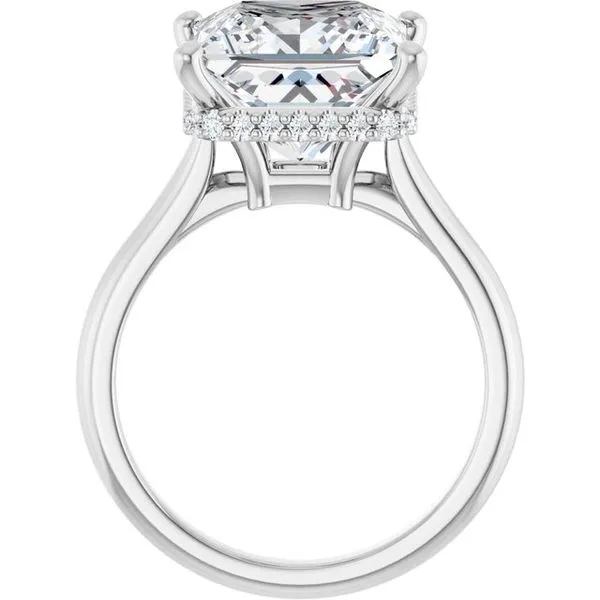 Hidden Halo-Style Engagement Ring Image 2 J. West Jewelers Round Rock, TX