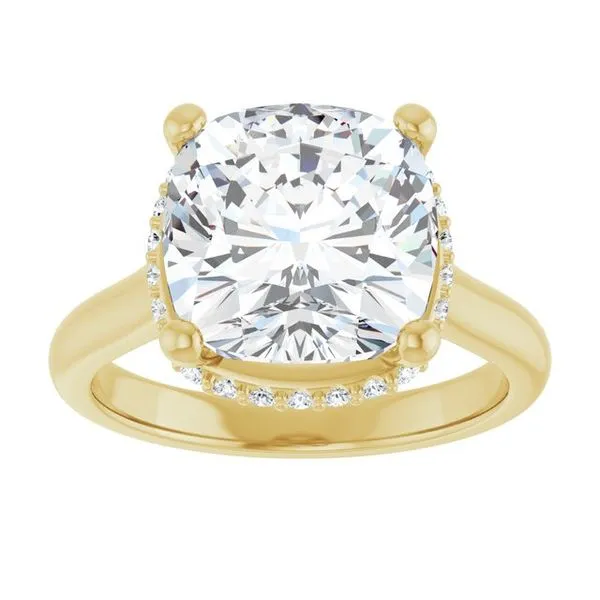 Hidden Halo-Style Engagement Ring Image 3 Don's Jewelry & Design Washington, IA