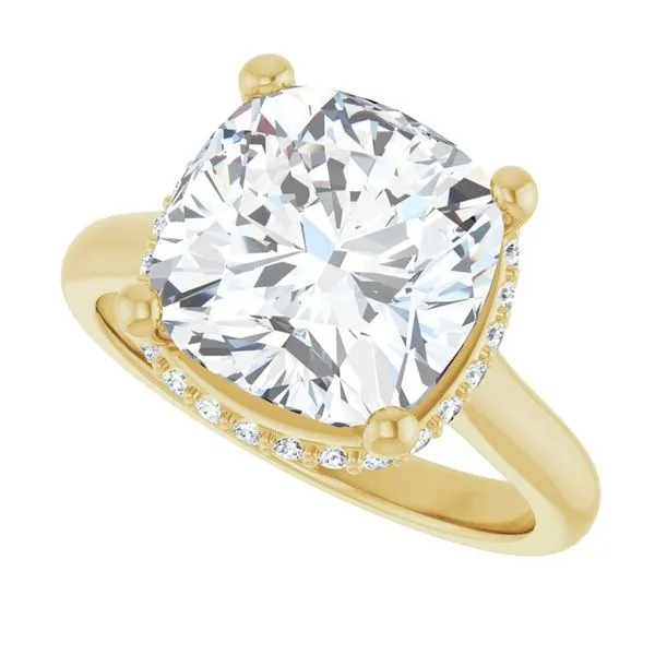 Hidden Halo-Style Engagement Ring Image 5 Raleigh Diamond Fine Jewelry Raleigh, NC