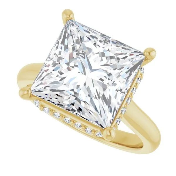 Hidden Halo-Style Engagement Ring Image 5 Vulcan's Forge LLC KANSAS CITY, MO