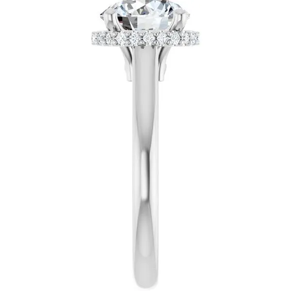Hidden Halo-Style Engagement Ring Image 4 Michael Szwed Jewelers Longmeadow, MA