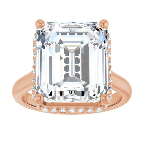 Hidden Halo-Style Engagement Ring Image 3 Don's Jewelry & Design Washington, IA