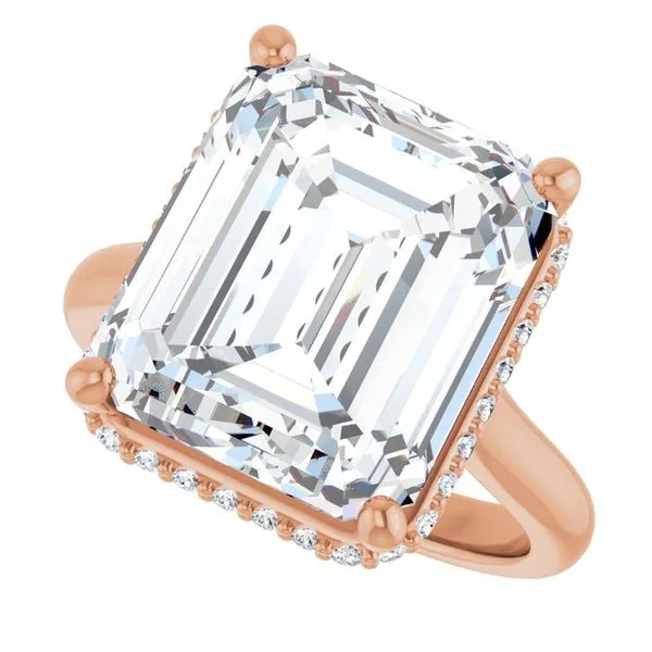 Hidden Halo-Style Engagement Ring Image 5 Don's Jewelry & Design Washington, IA