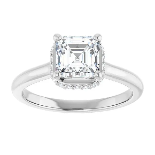 Hidden Halo-Style Engagement Ring Image 3 JF Jones Jewelers Rochester, NY