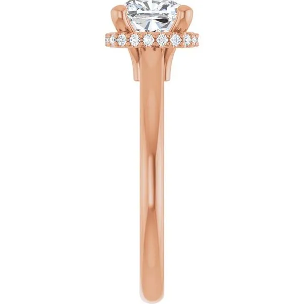 Hidden Halo-Style Engagement Ring Image 4 Vulcan's Forge LLC KANSAS CITY, MO